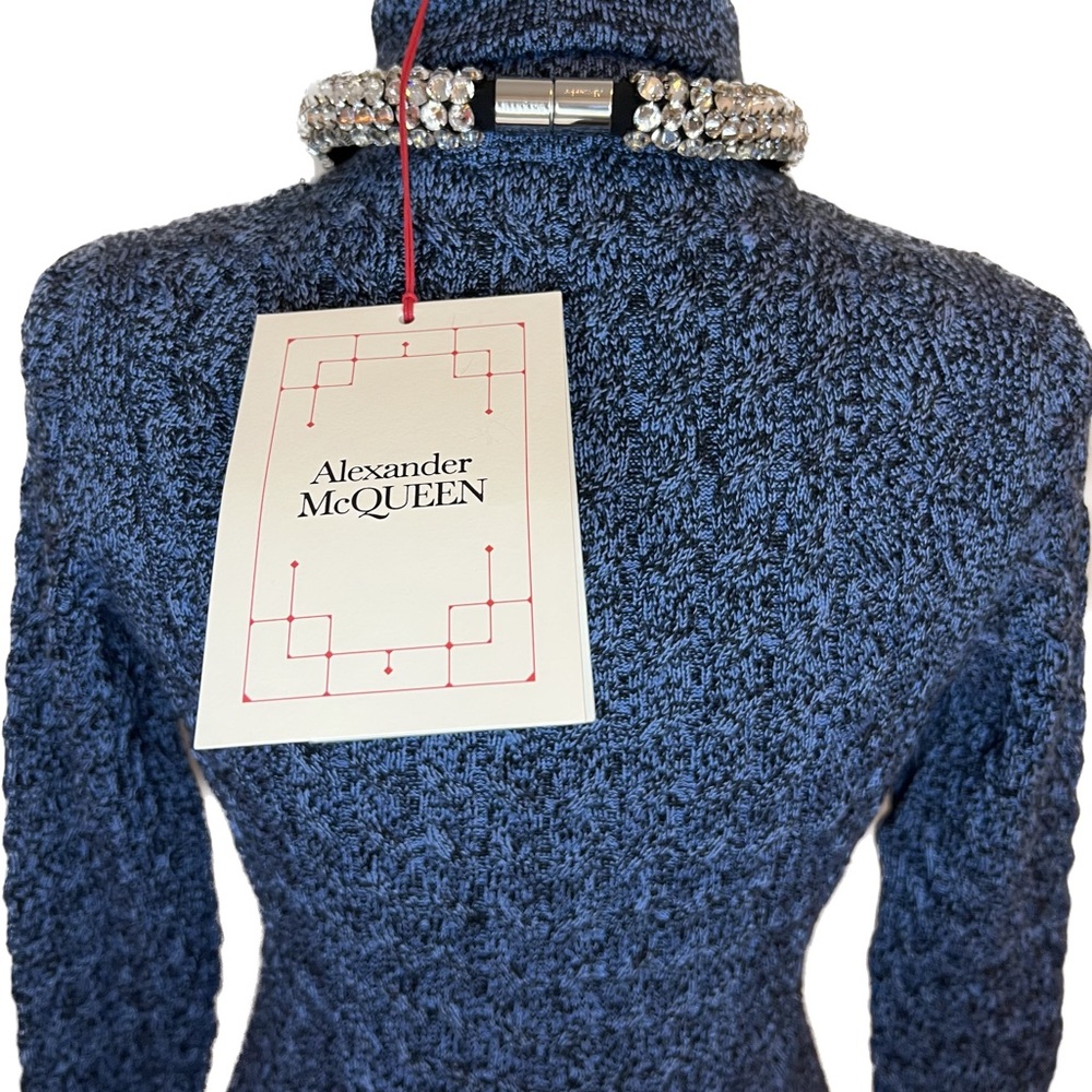 Alexander McQueen Knit Dress With Crystal Rope Embroidery - Picture 4 of 9